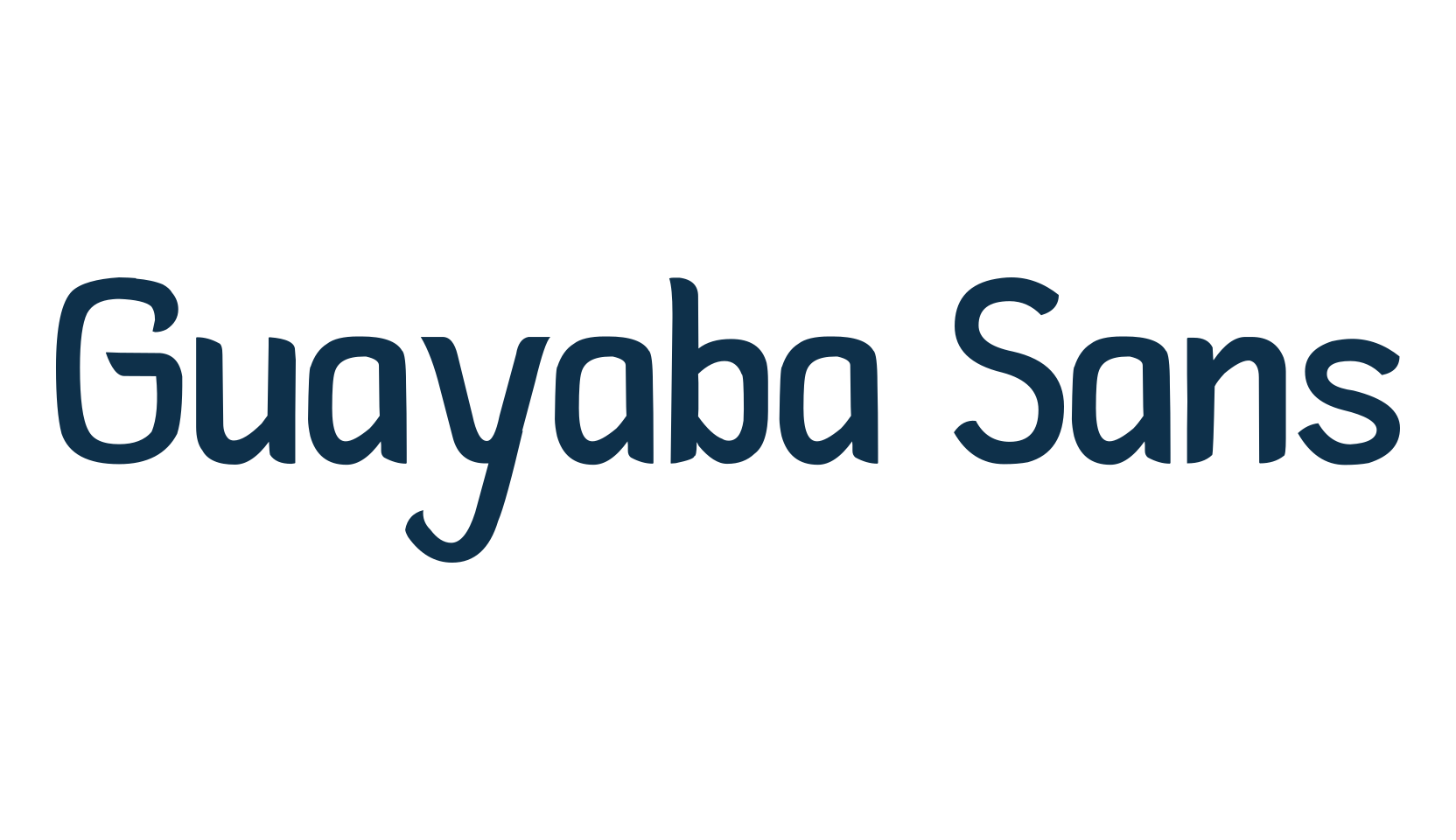 Guayaba Sans, various font preview