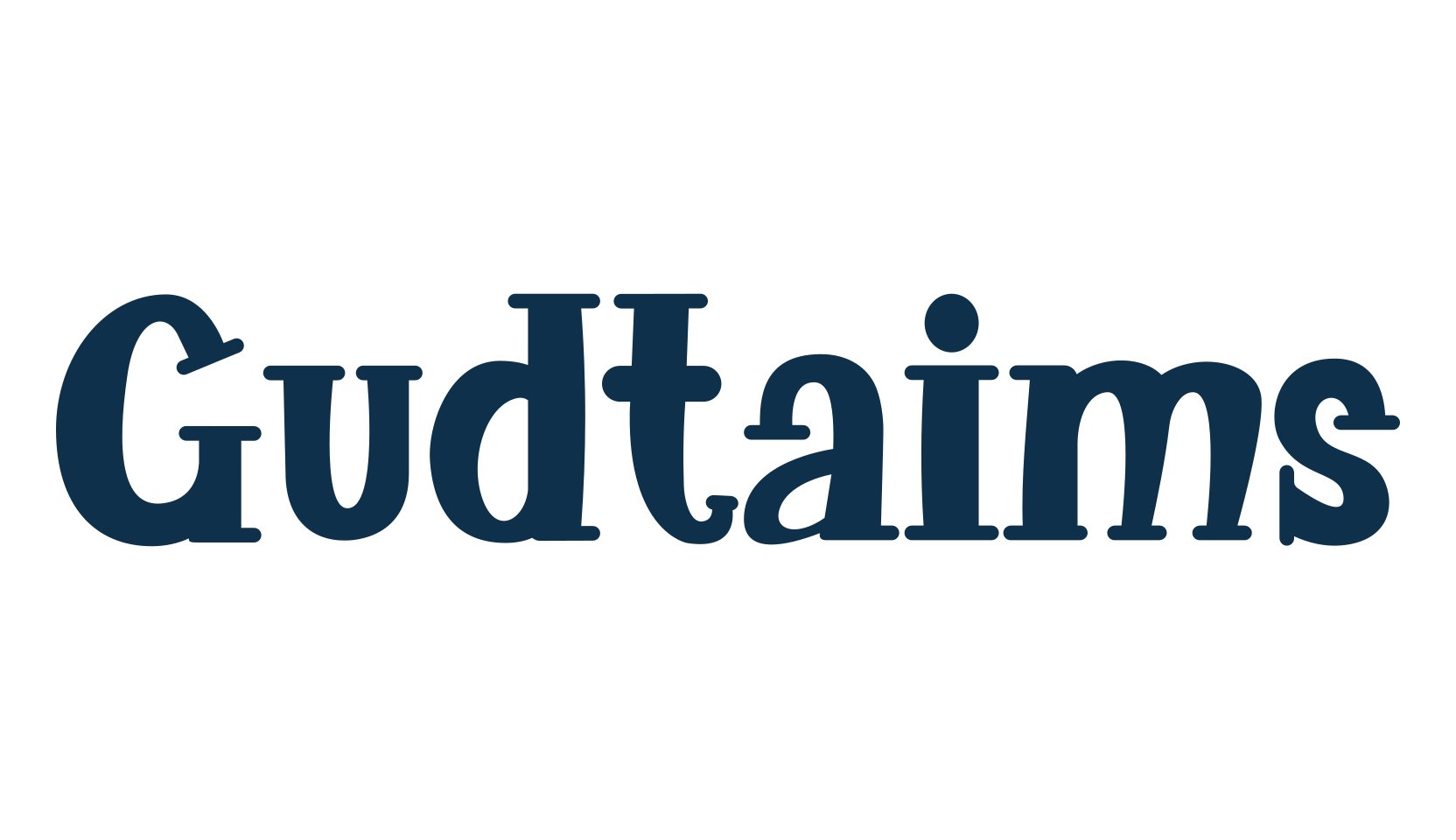 Gudtaims, fancy cartoon decorative font preview