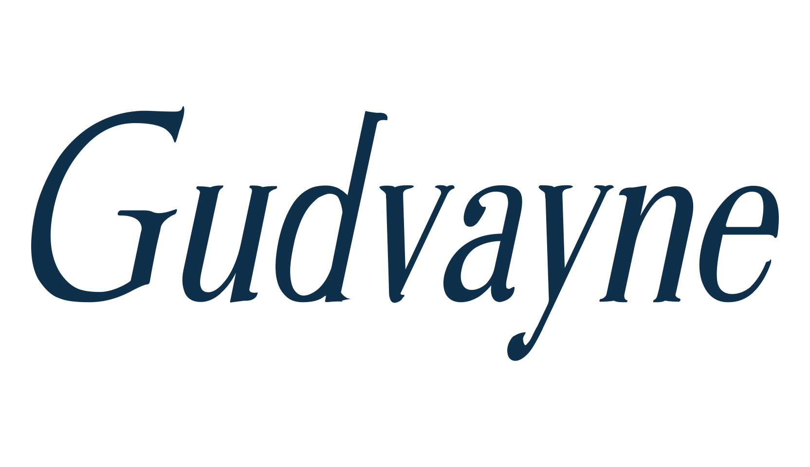 Gudvayne, retro font preview