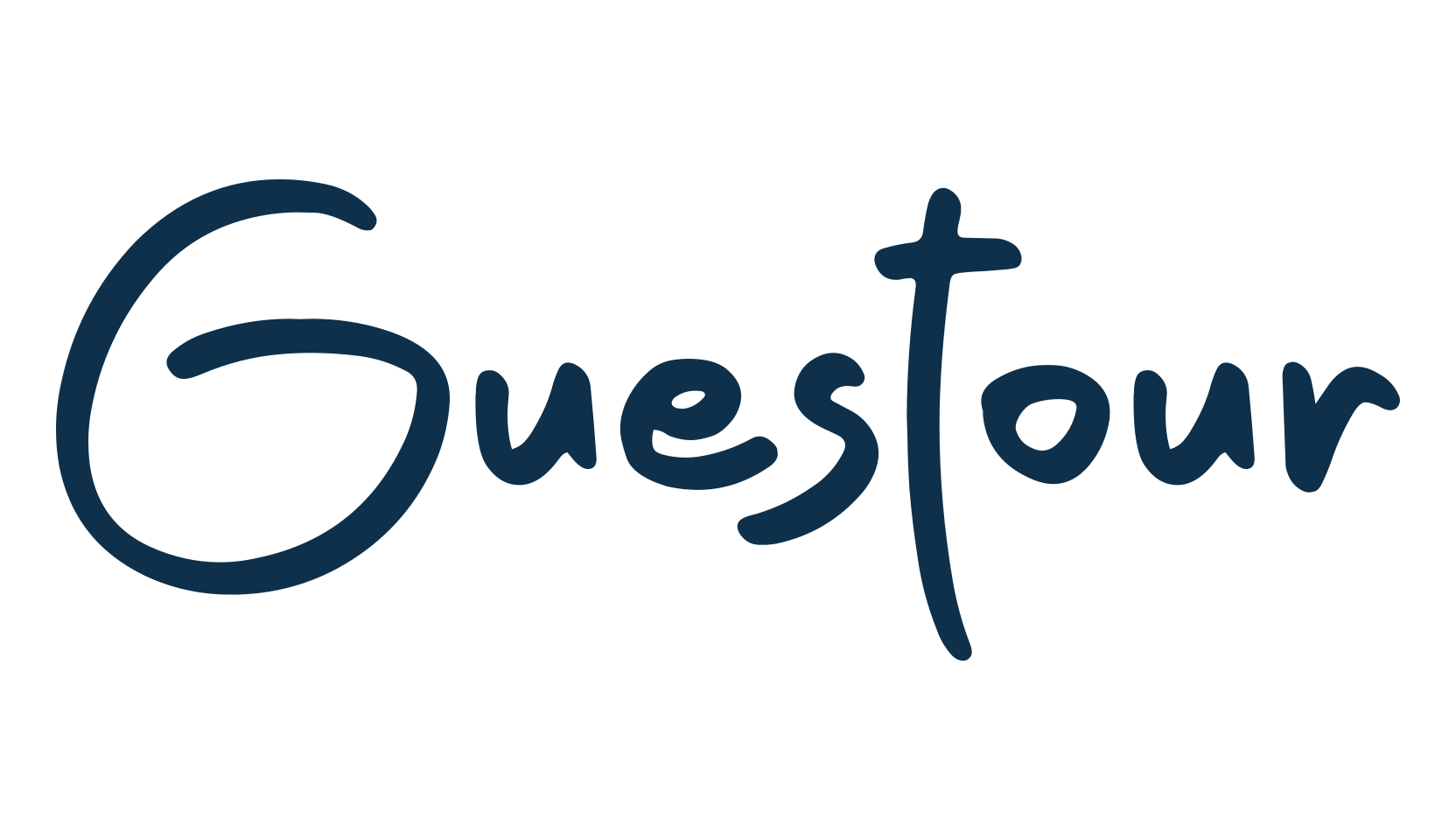 Guestour, handwriting font preview