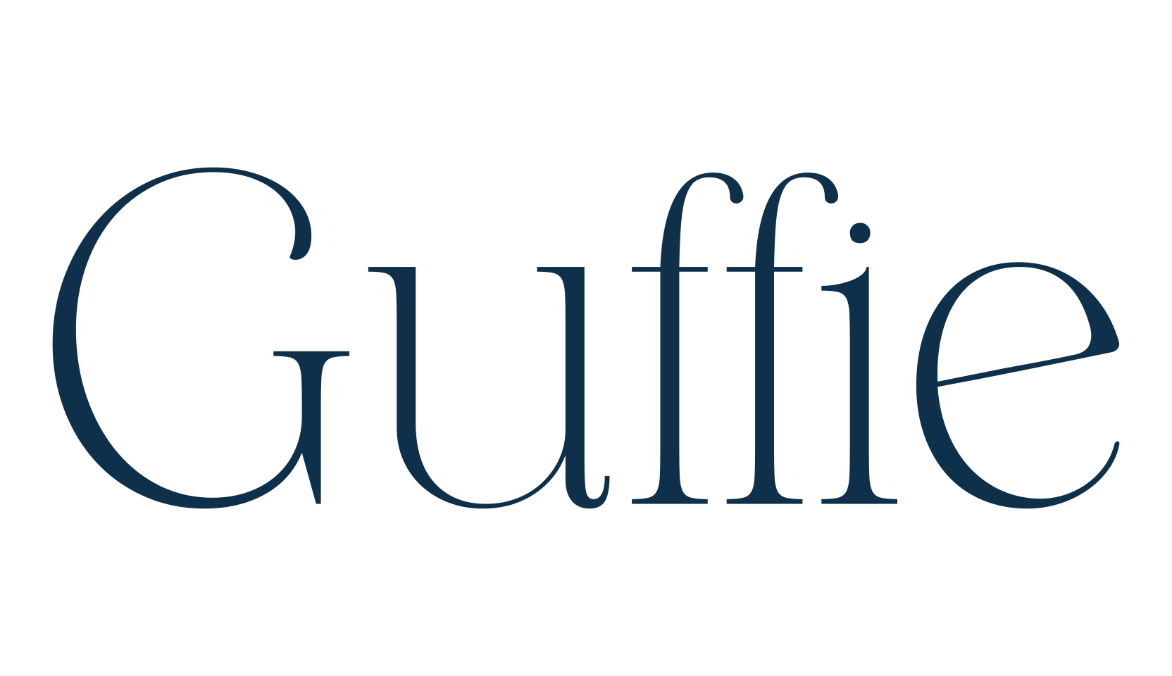Guffie, basic serif font preview