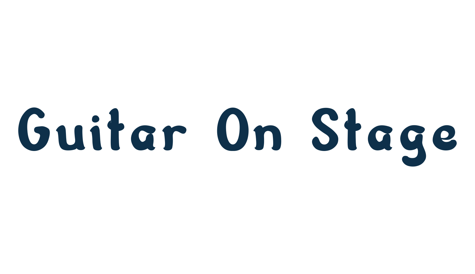 Guitar On Stage, fancy various decorative font preview