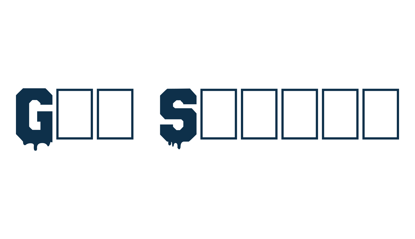 Gun School, old school font preview