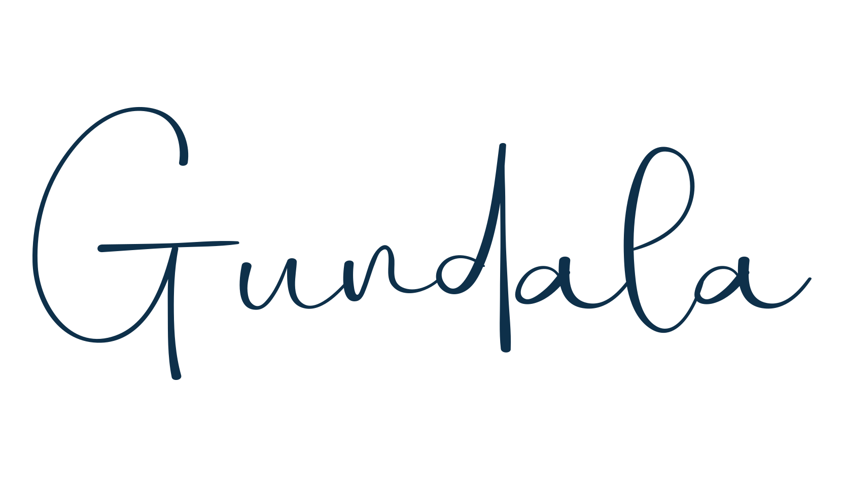 Gundala, handwriting font preview