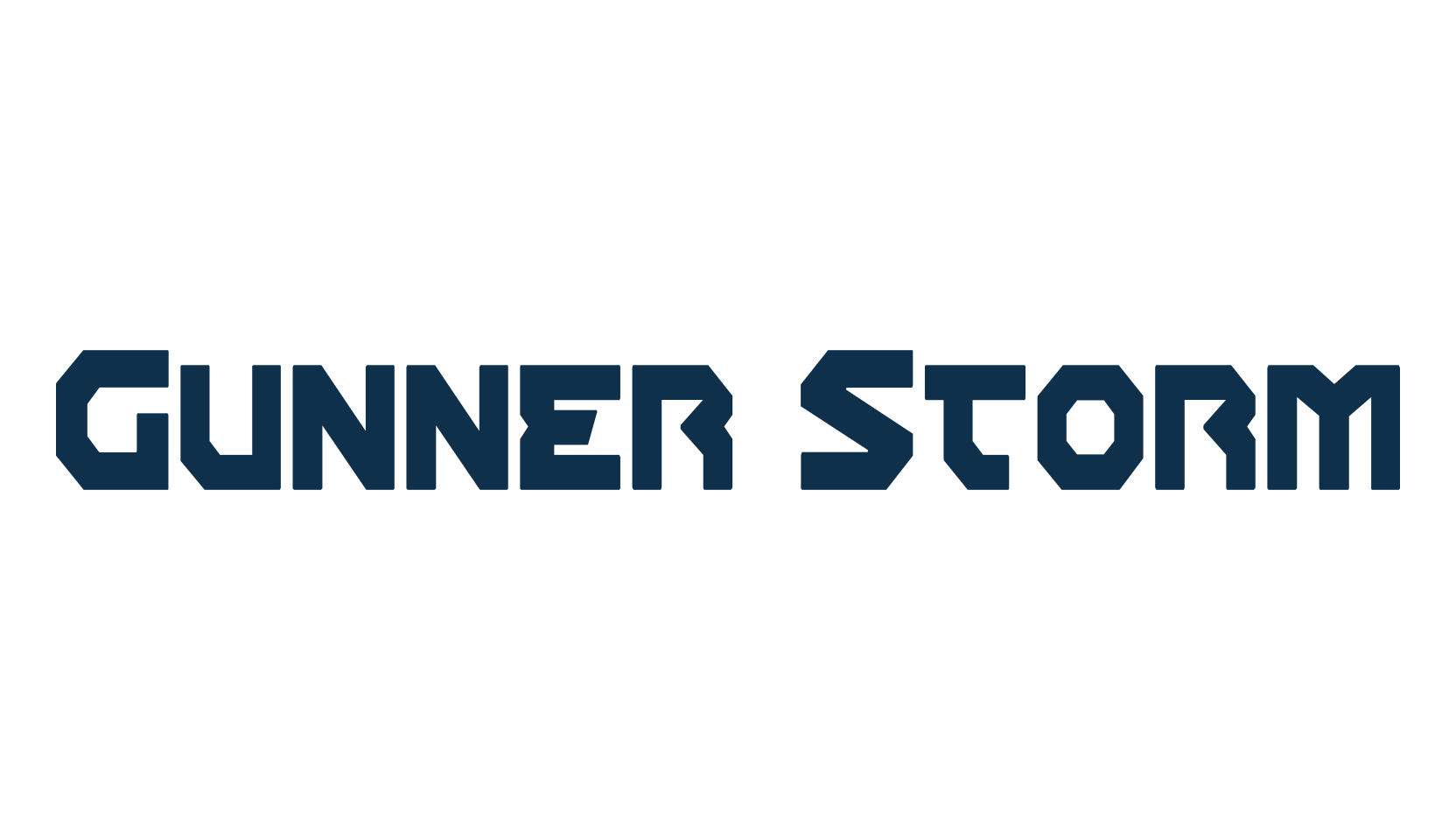 Gunner Storm, sci-fi font preview