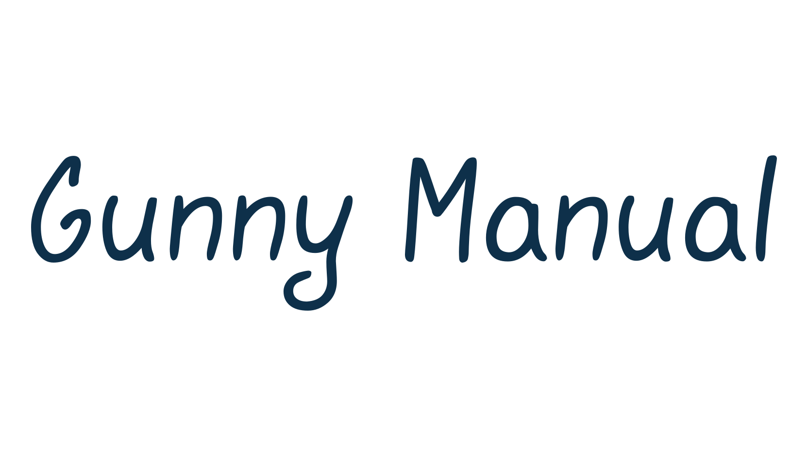 Gunny Manual, various font preview