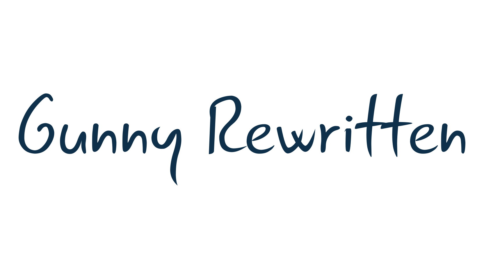Gunny Rewritten, script handwritten fancy decorative calligraphy font preview
