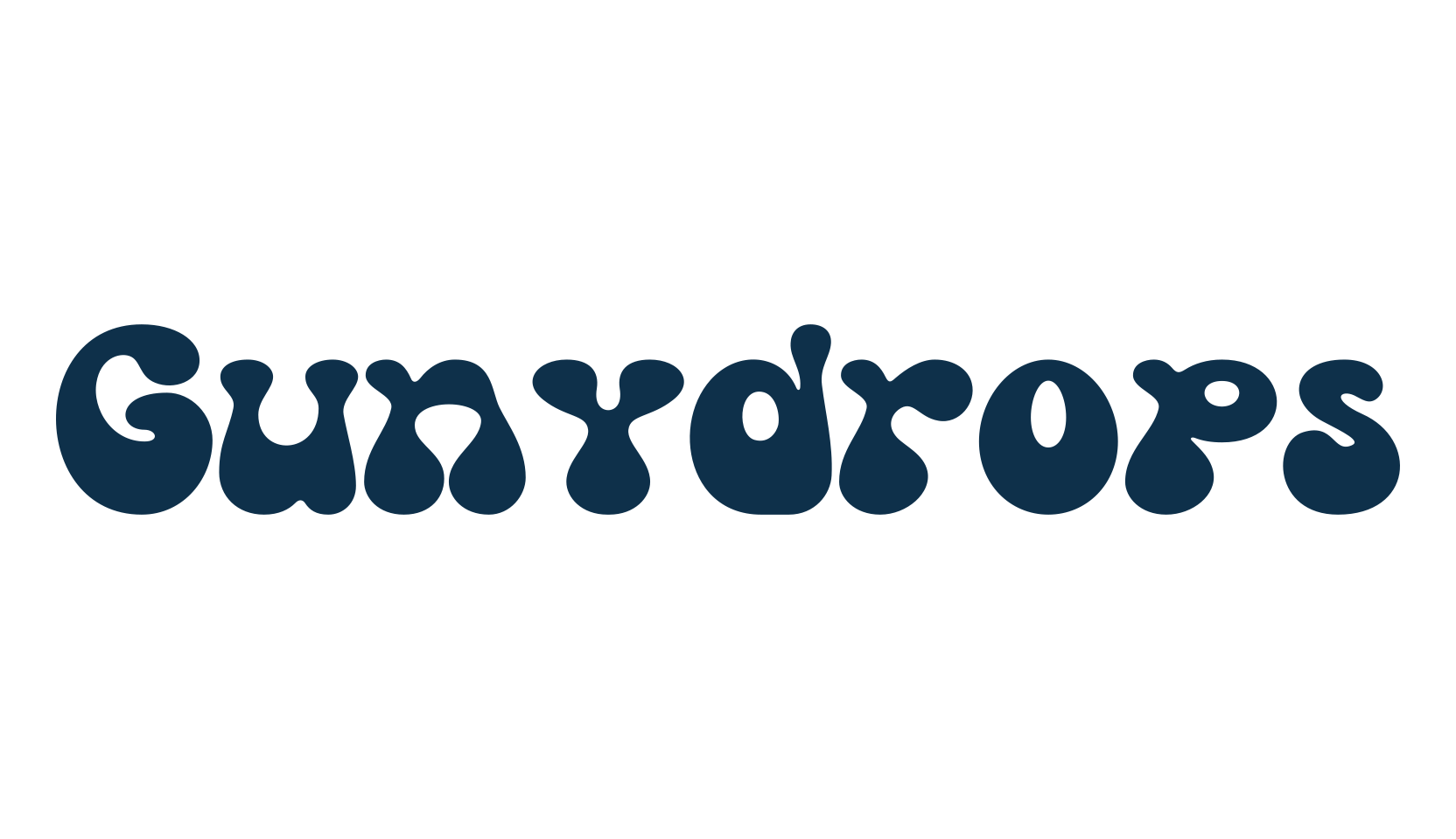 Gunydrops, groovy font preview