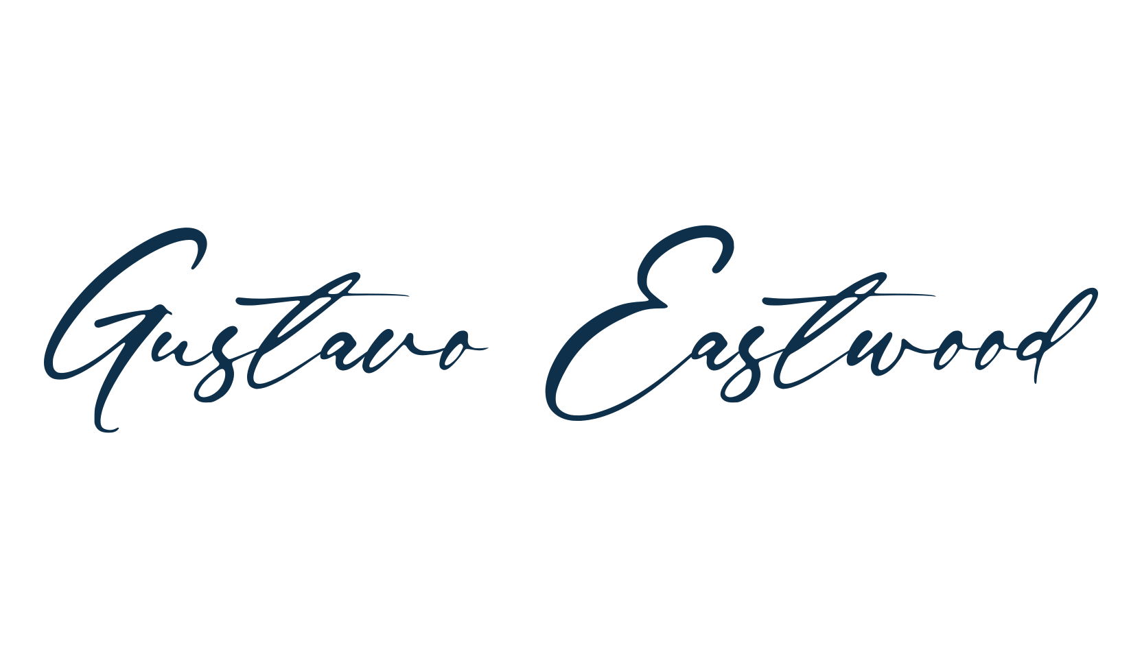 Gustavo Eastwood, handwriting font preview