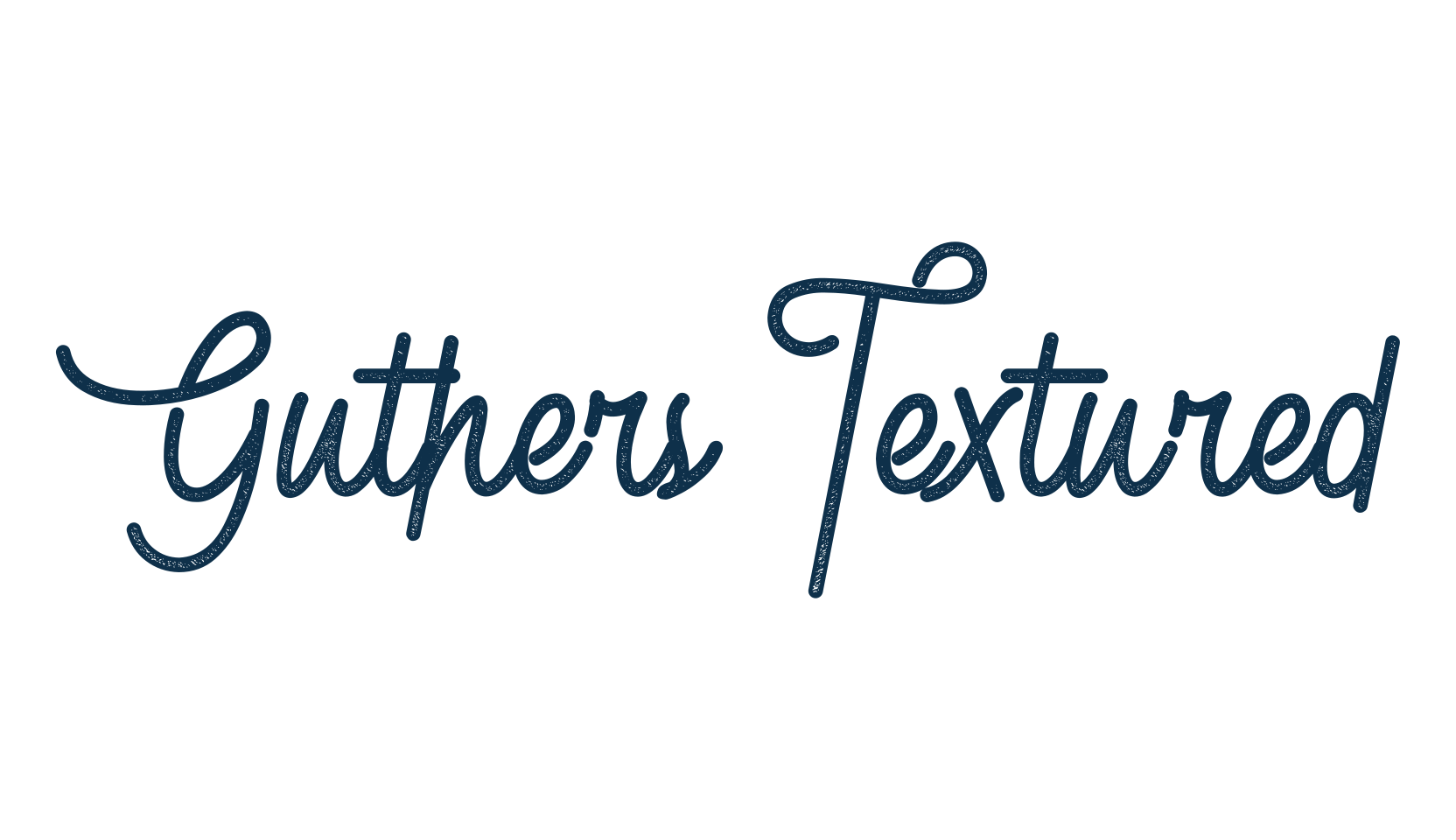 Guthers Textured, fancy decorative font preview