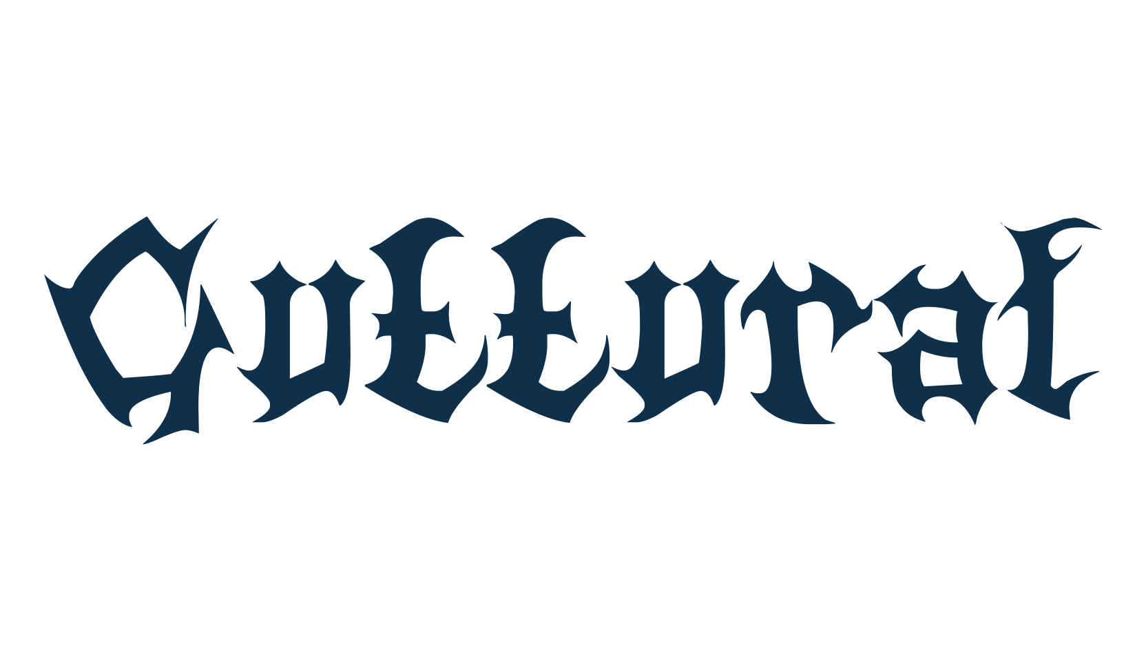 Guttural, modern font preview