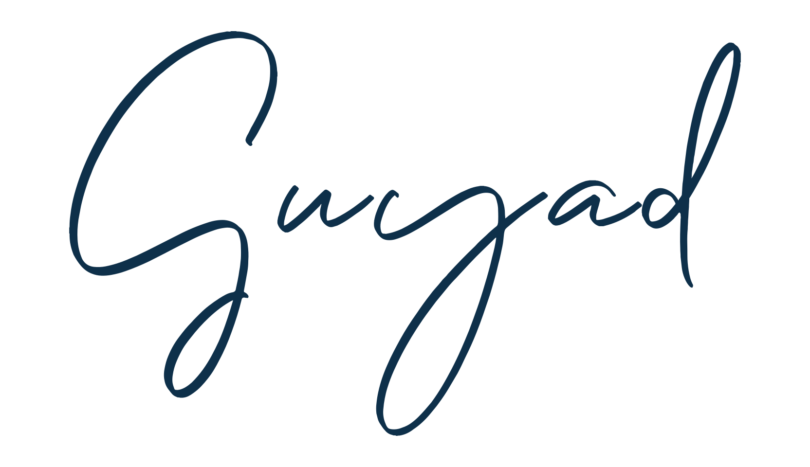 Guyad, script handwritten fancy decorative calligraphy font preview