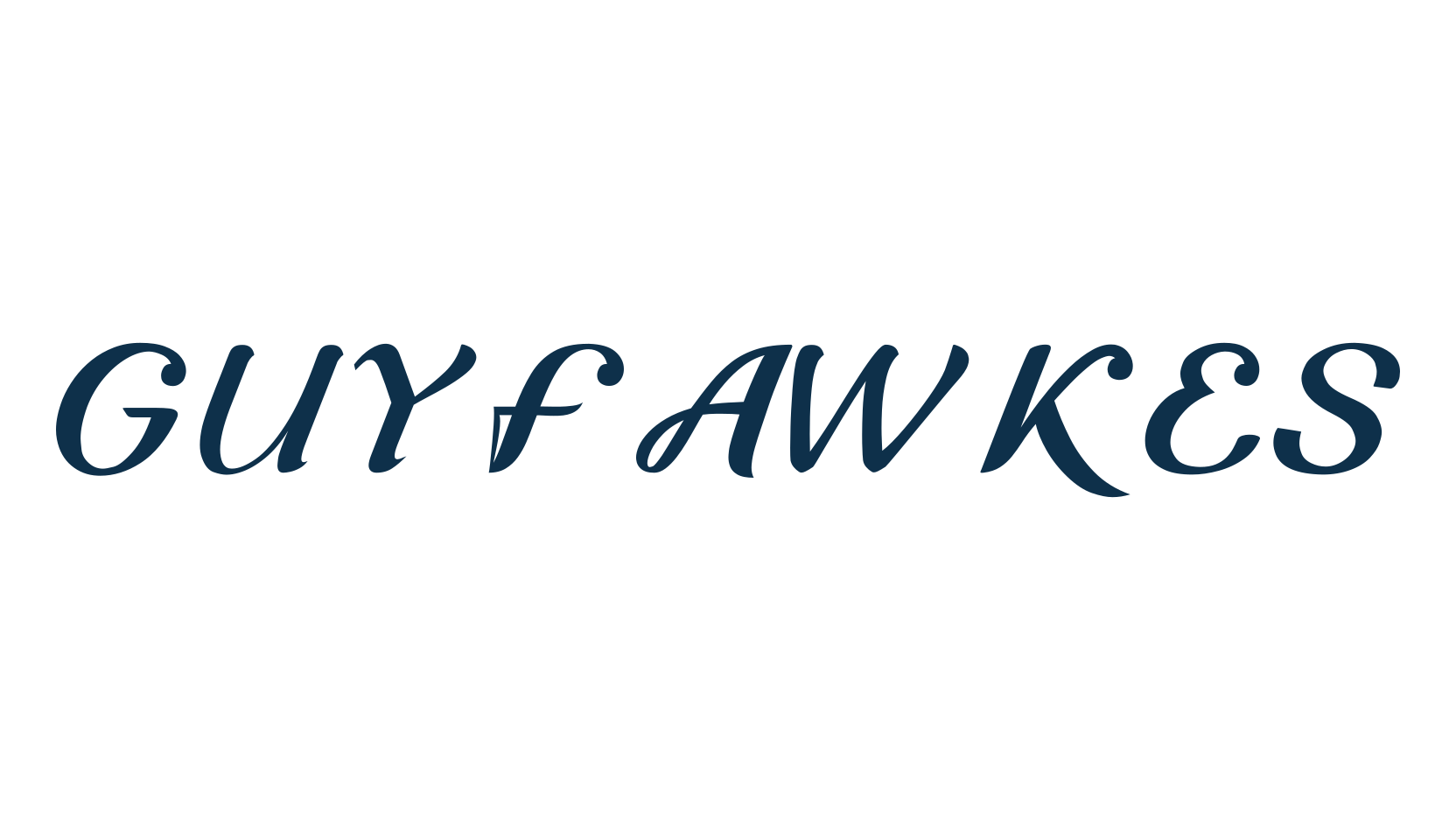 Guyfawkes, fancy decorative font preview