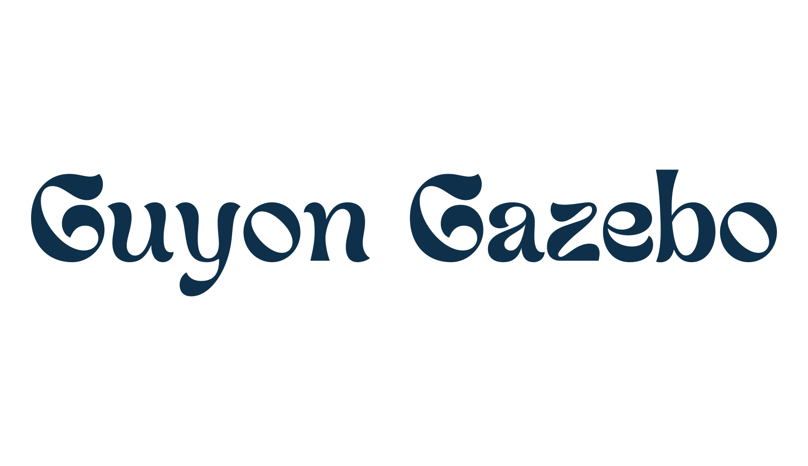 Guyon Gazebo, fancy retro decorative font preview