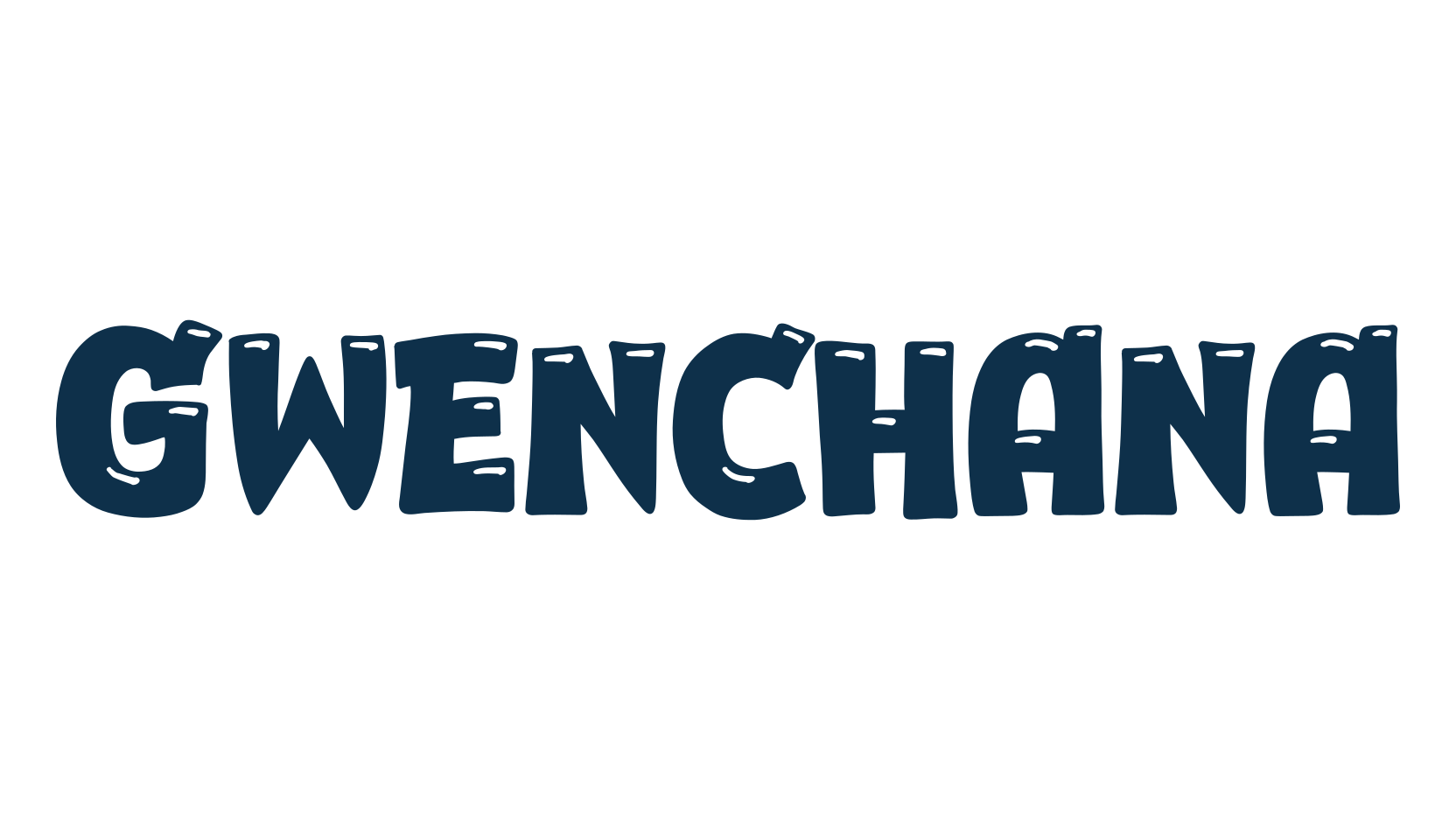 Gwenchana, fancy cartoon decorative font preview