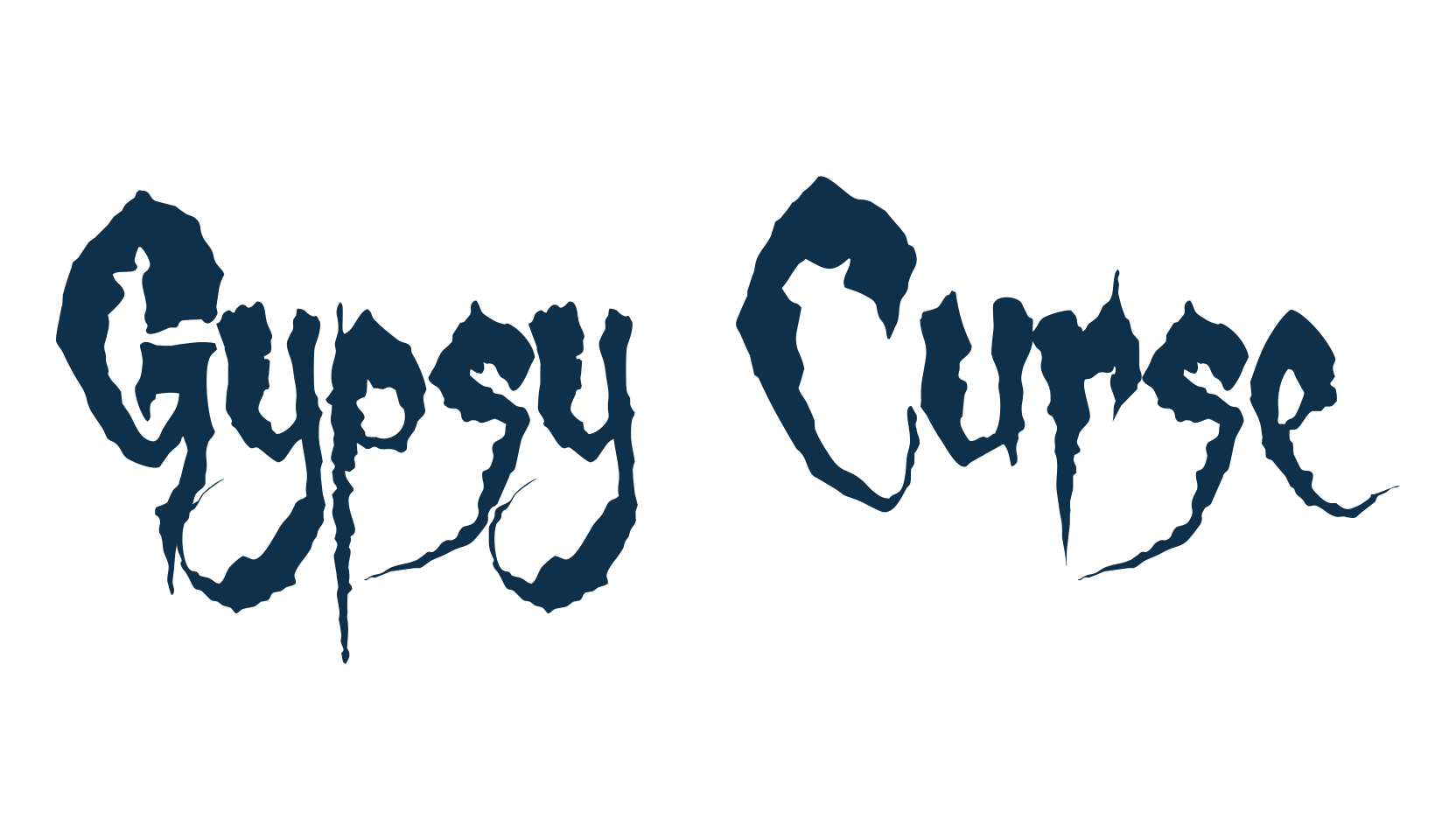 Gypsy Curse, halloween font preview