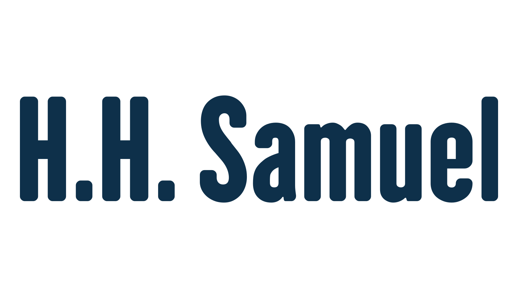 H.H. Samuel, basic sans serif font preview