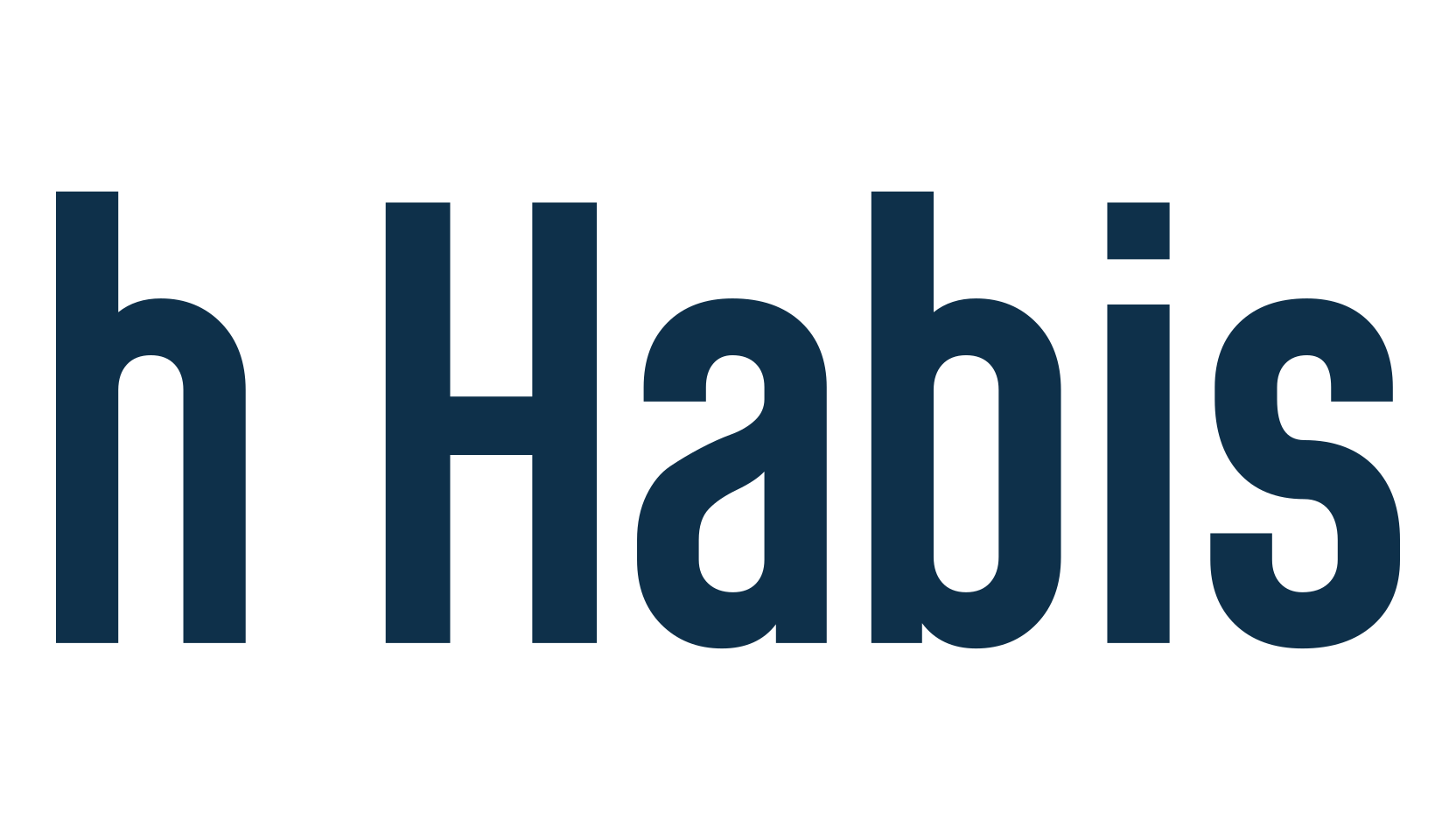 h Habis, basic sans serif font preview