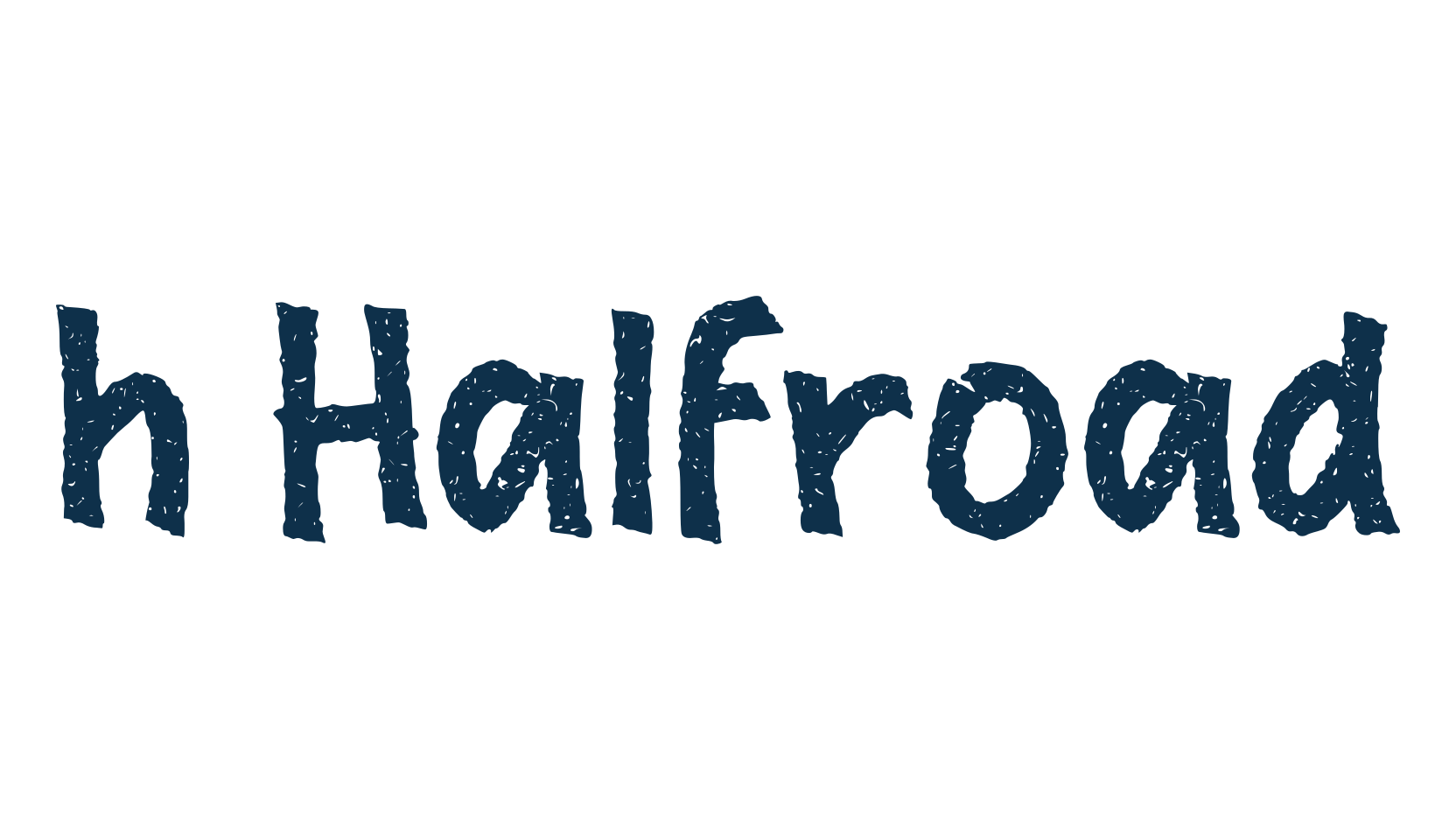 h Halfroad, brush font preview