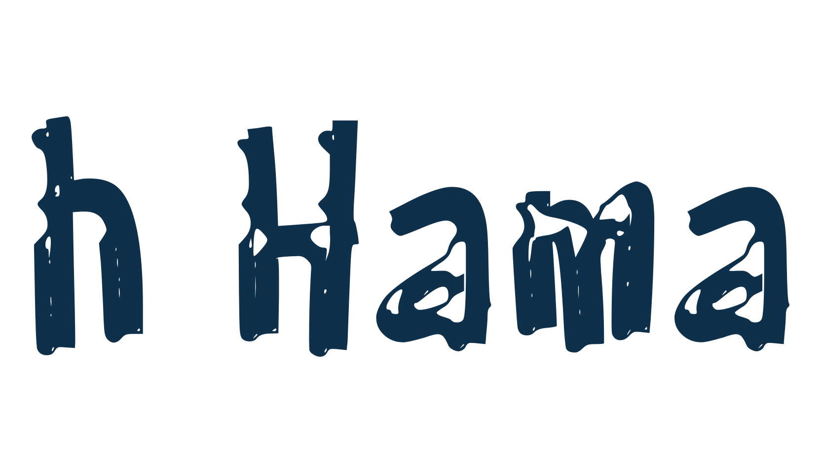 h Hama, various font preview