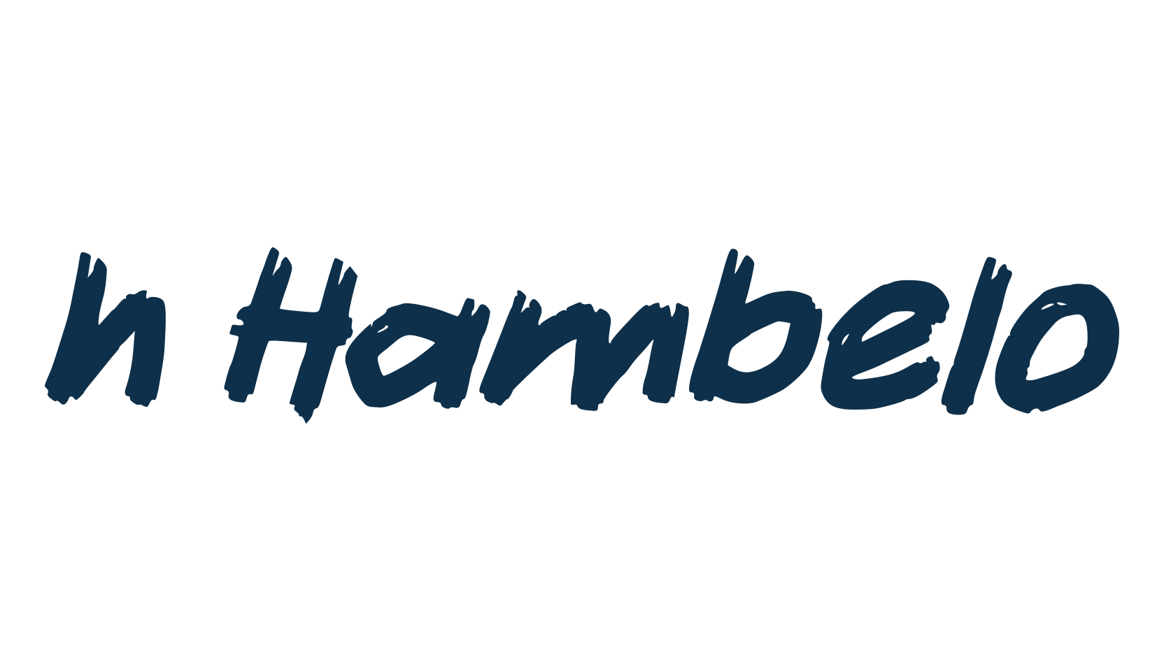h Hambelo, script brush fancy decorative calligraphy font preview