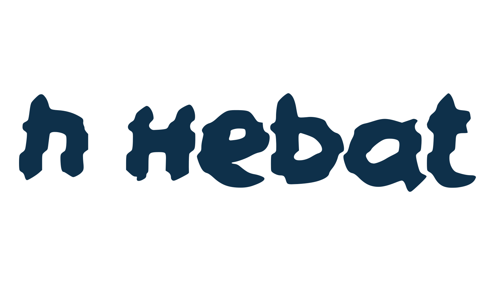 h Hebat, distorted font preview