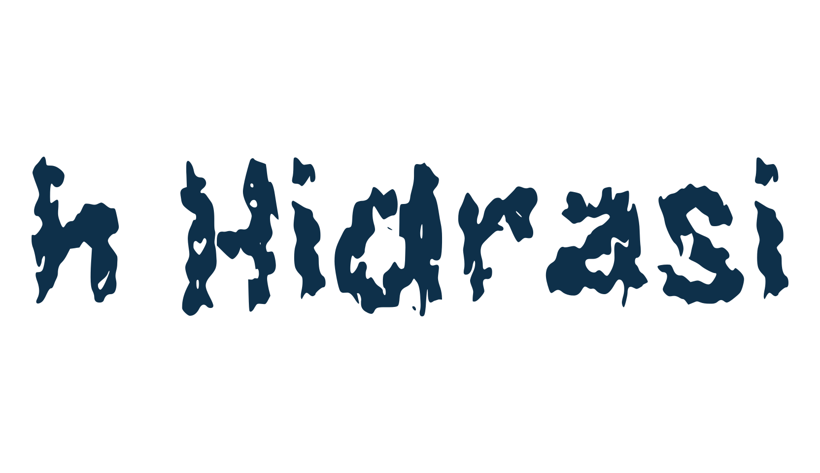 h Hidrasi, fancy fire, ice decorative font preview