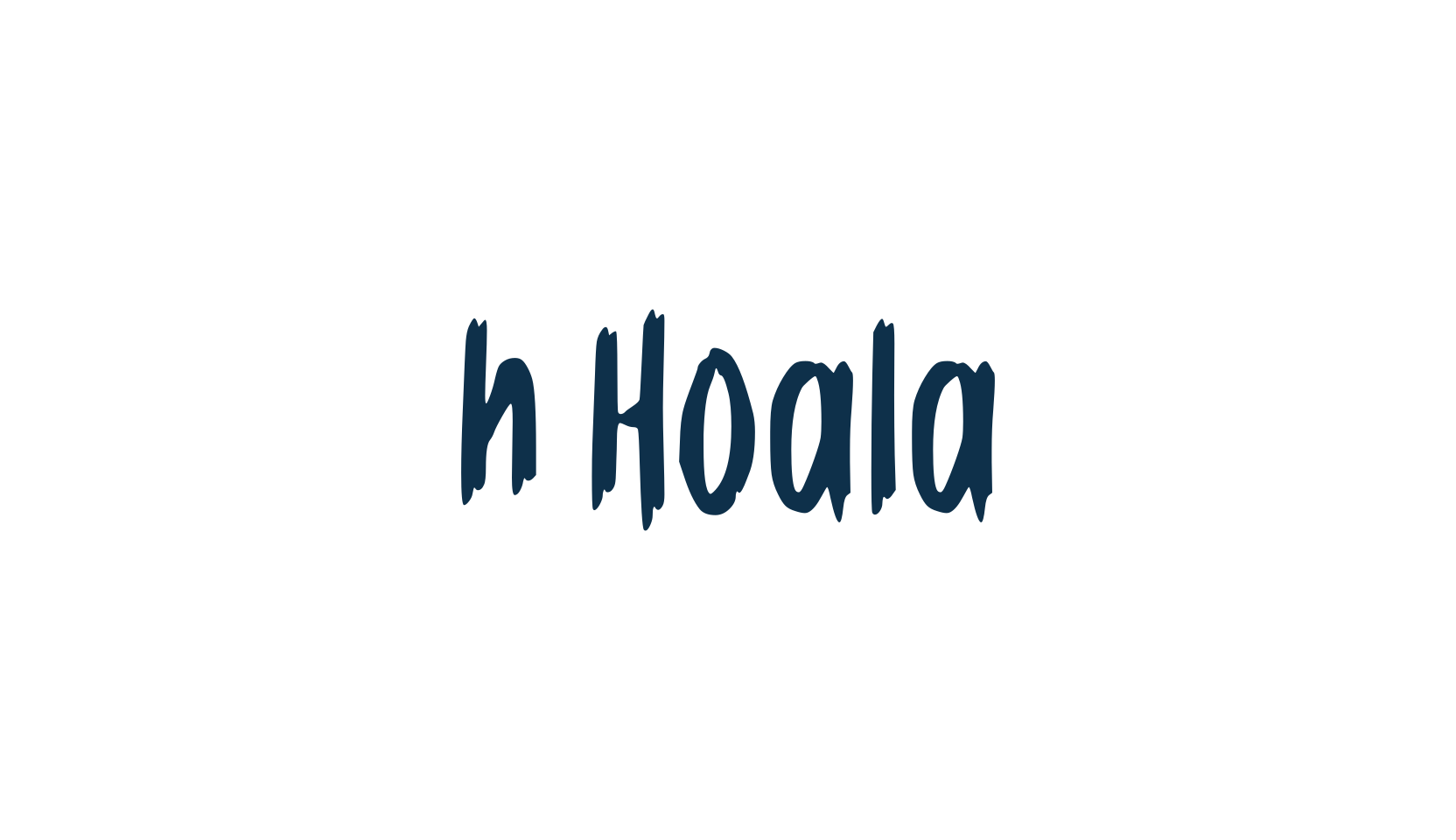 h Hoala, script brush fancy decorative calligraphy font preview