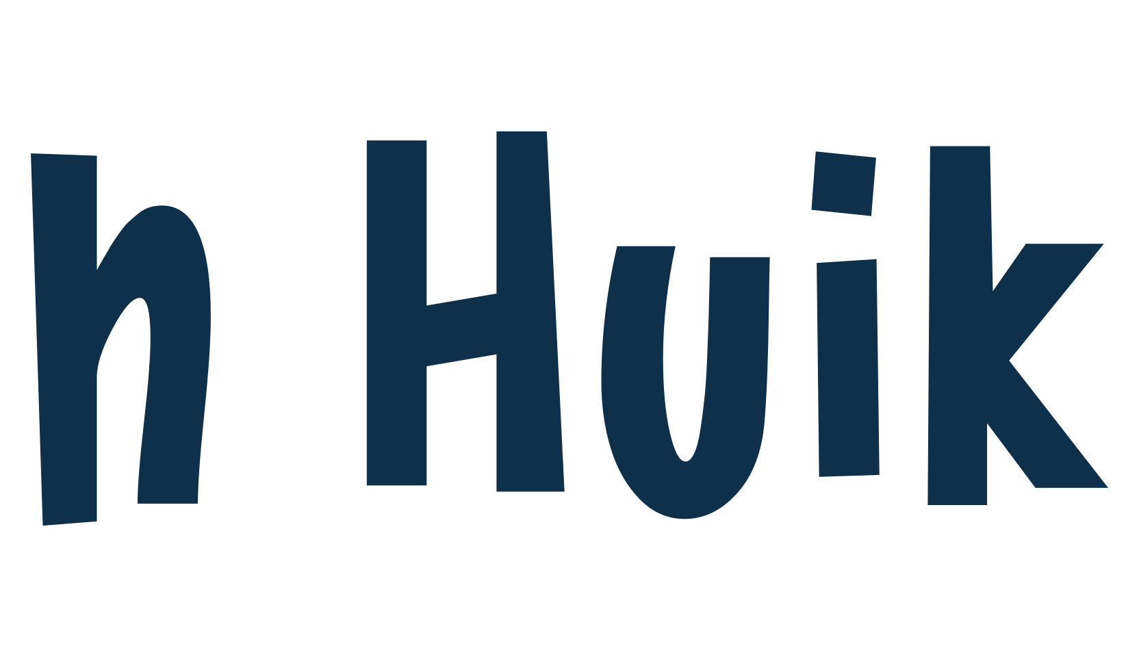 h Huik, fancy cartoon decorative font preview