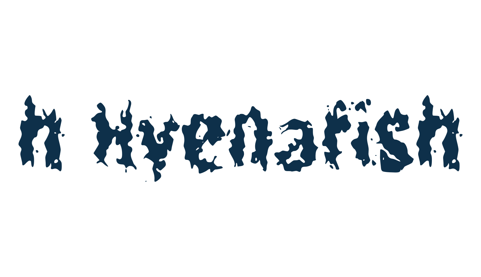h Hyenafish, fancy fire, ice decorative font preview