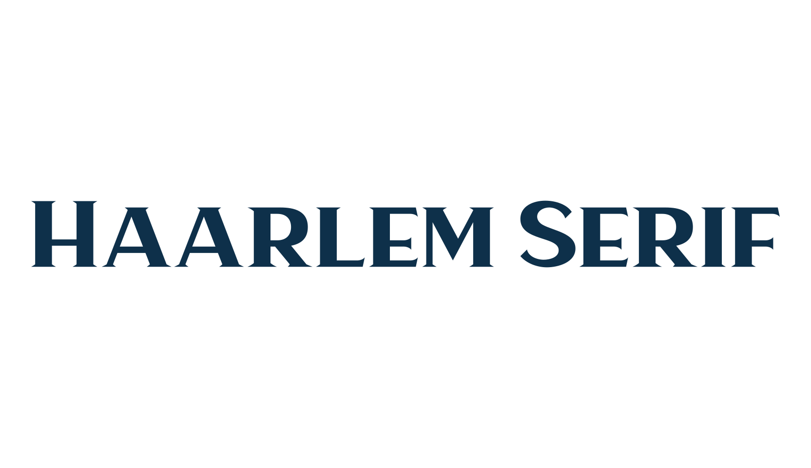 Haarlem Serif, retro font preview