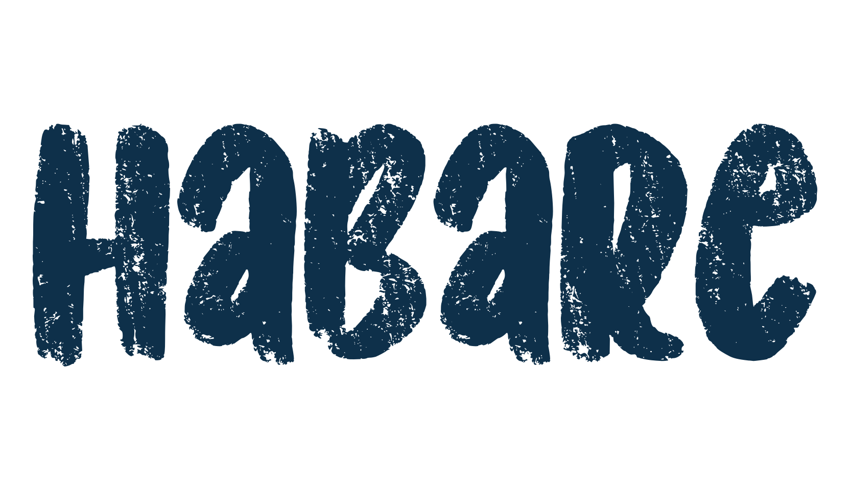 Habare, brush font preview