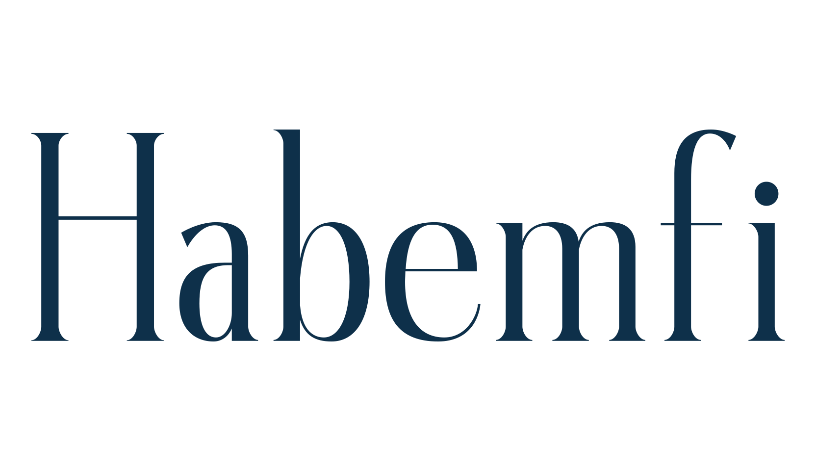 Habemfi, basic serif font preview