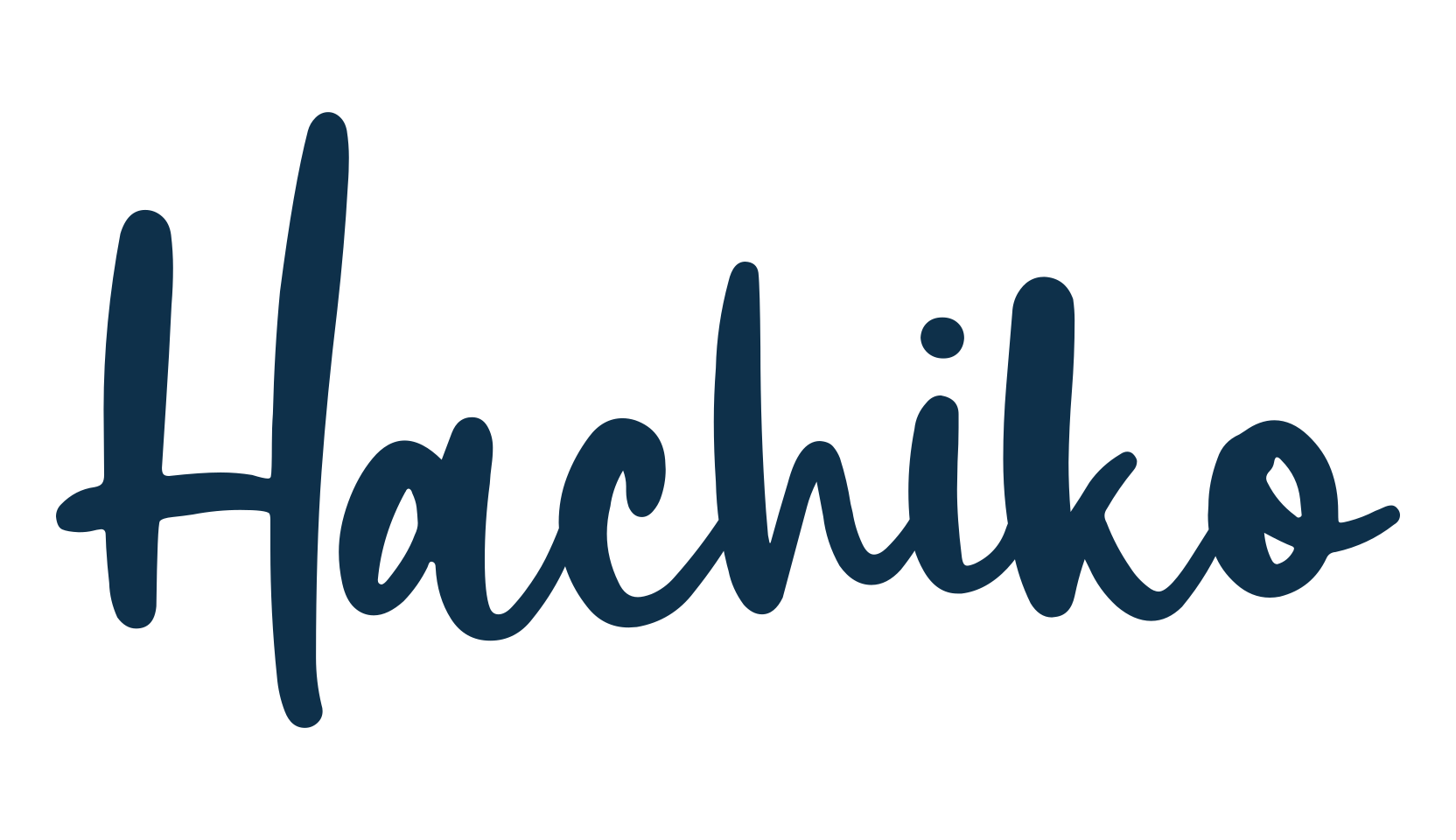 Hachiko, handwriting font preview