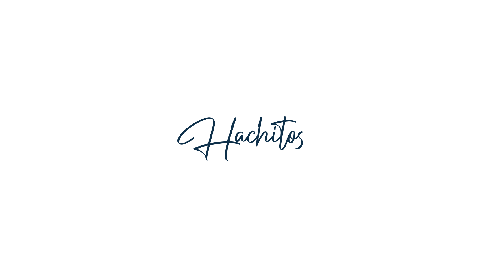 Hachitos, handwriting font preview