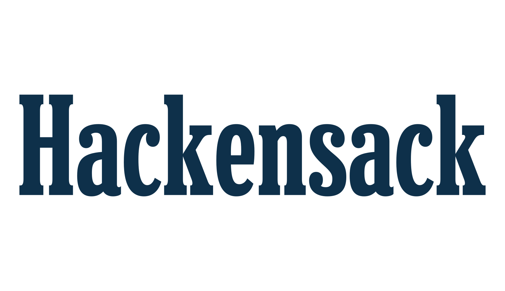 Hackensack, basic serif font preview