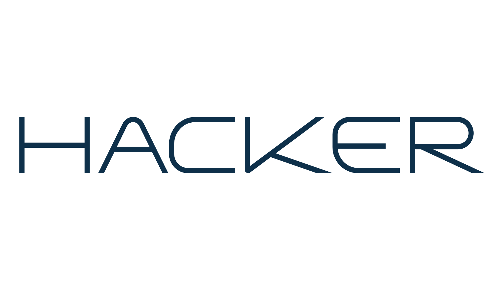 Hacker, basic sans serif font preview