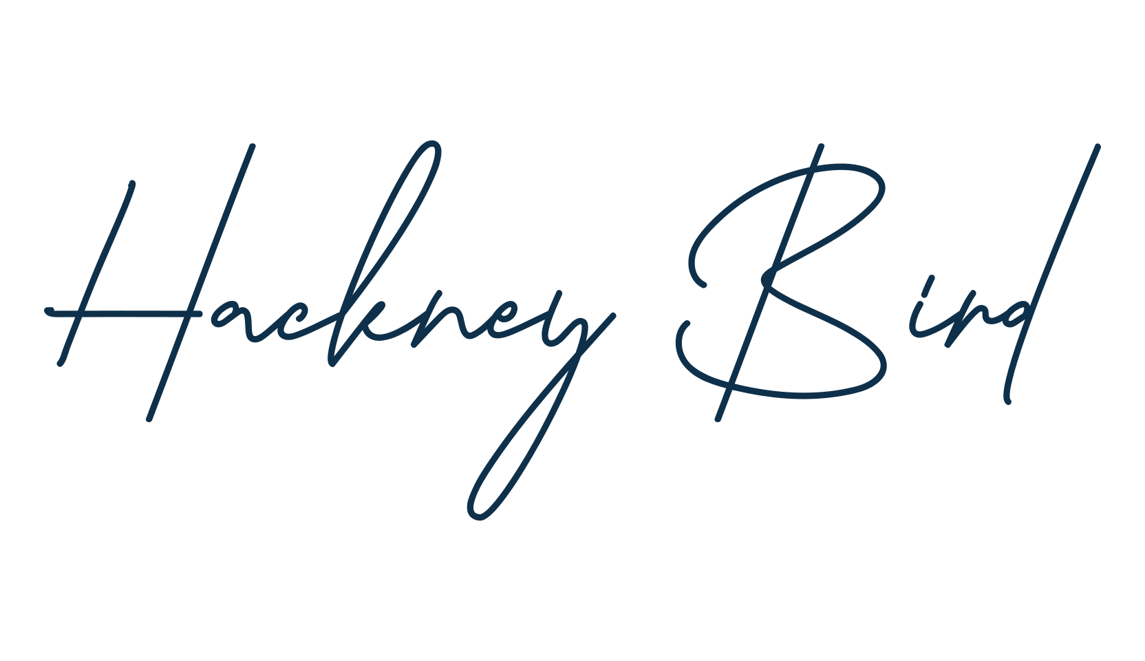 Hackney Bird, handwriting font preview