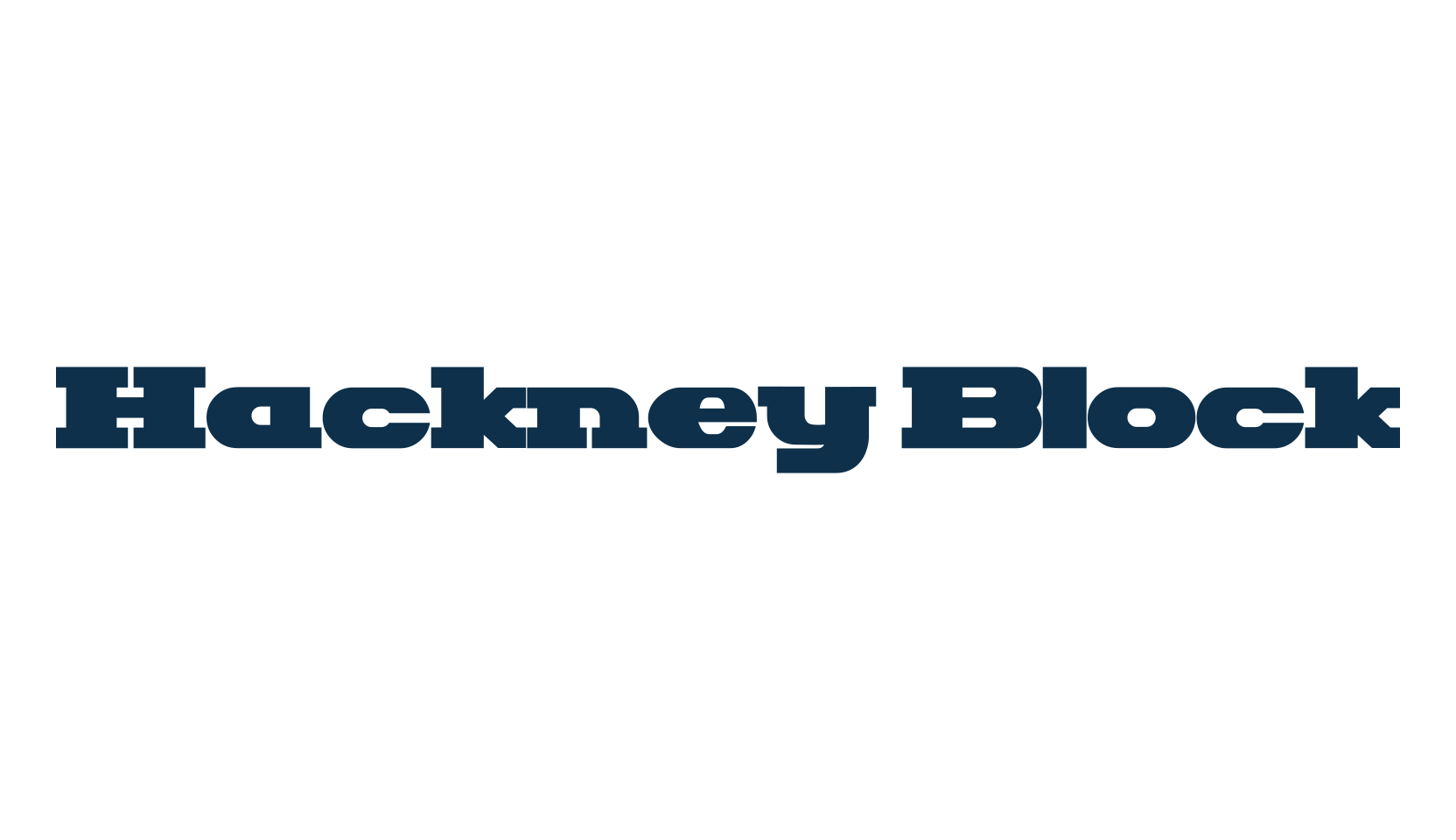 Hackney Block, basic serif font preview