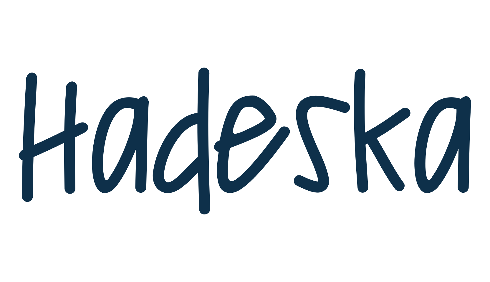 Hadeska, handwriting font preview