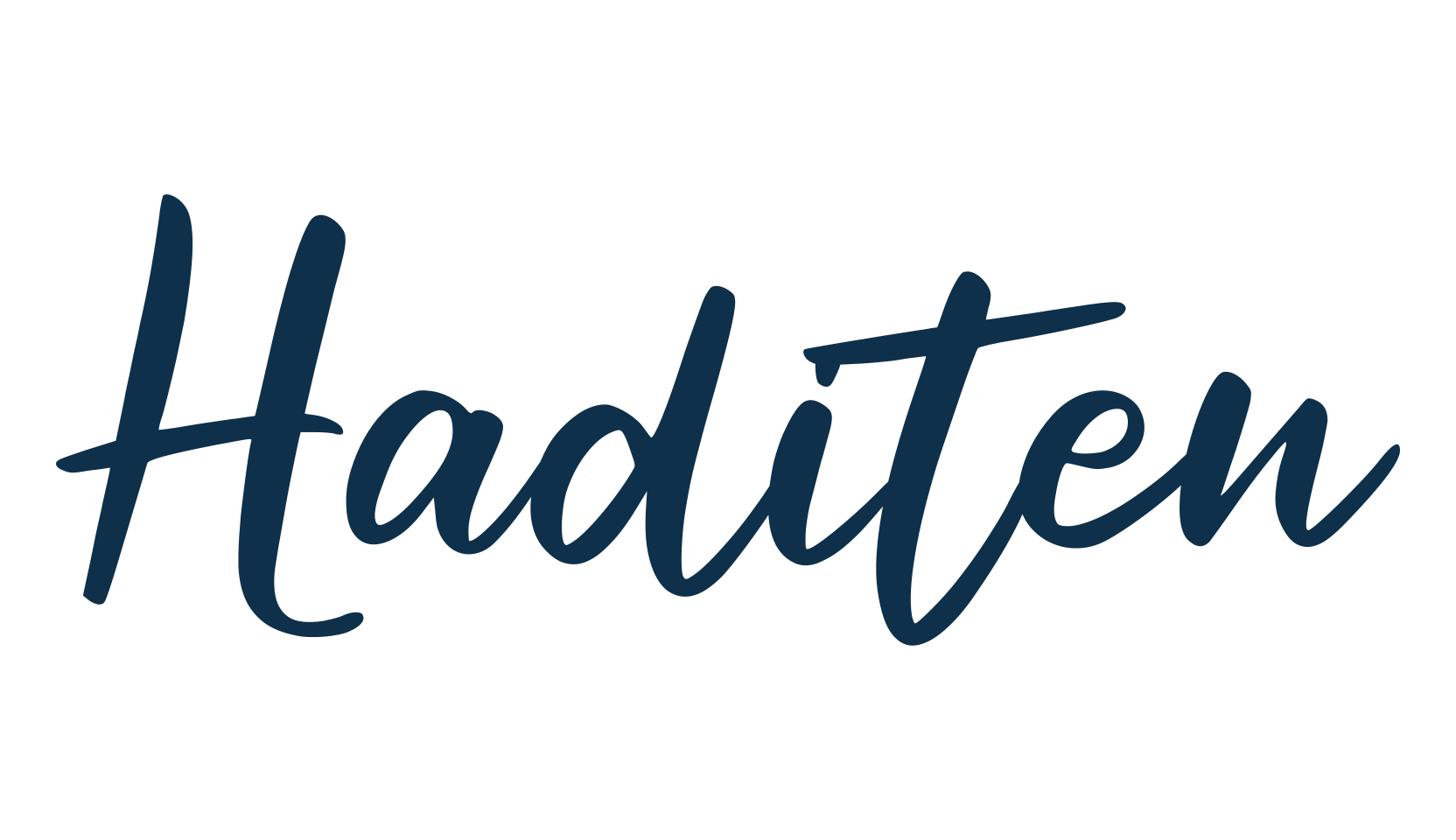 Haditen, handwriting font preview