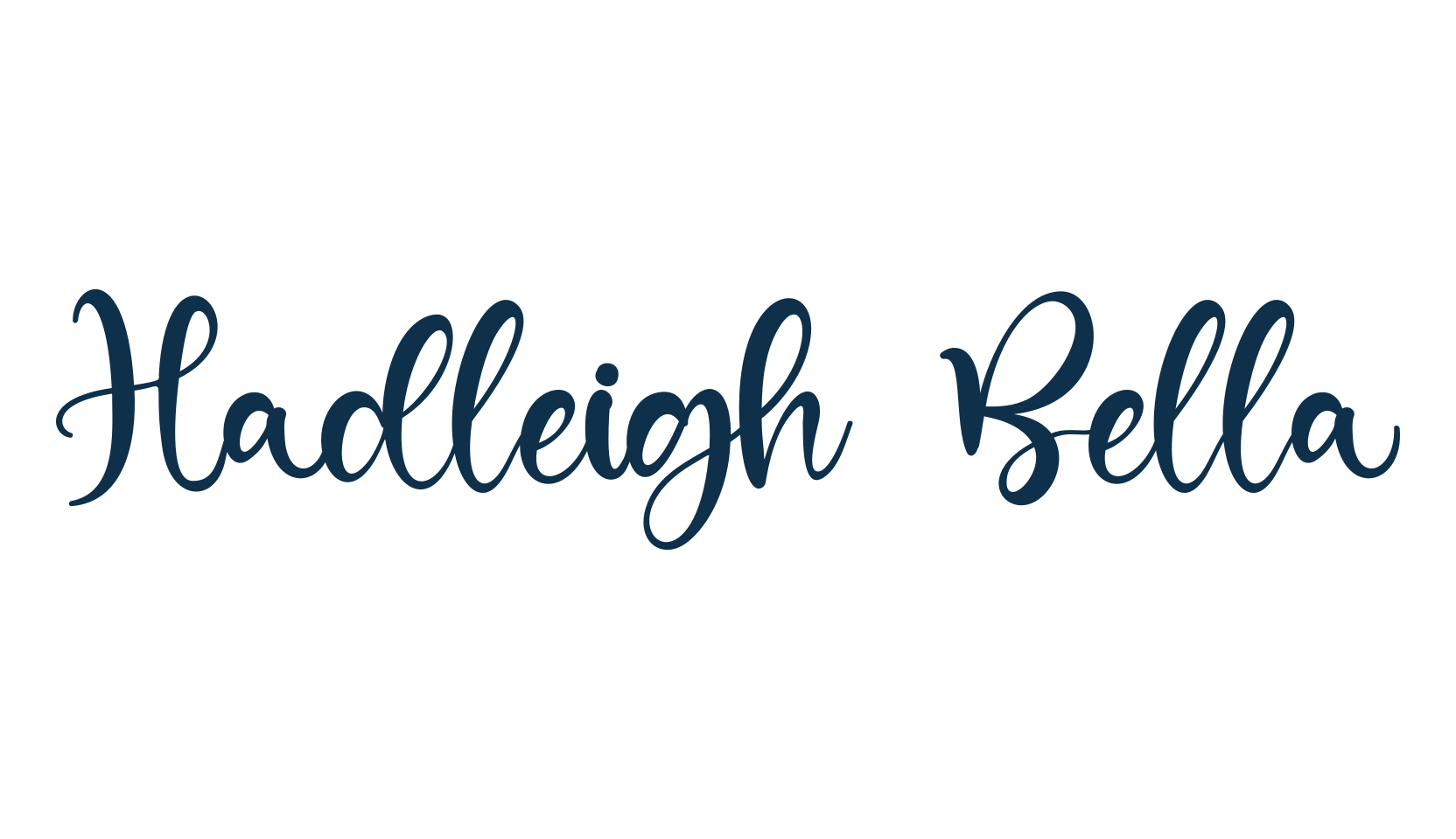 Hadleigh Bella, script calligraphy fancy decorative font preview