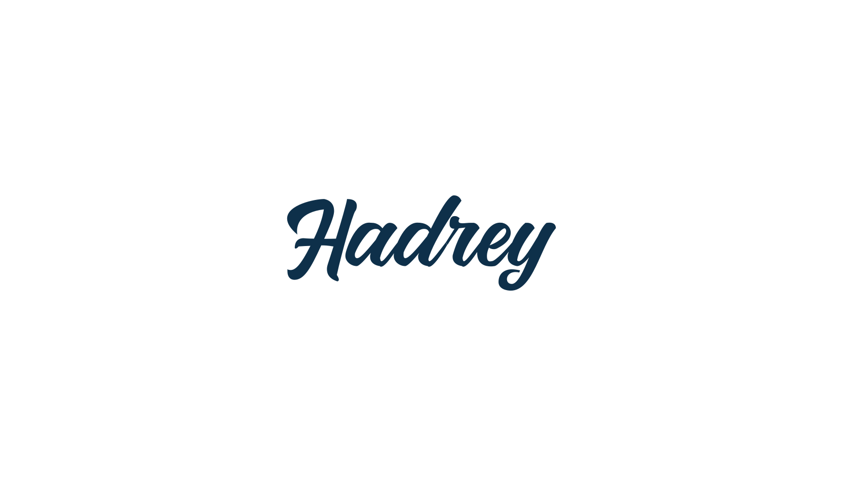 Hadrey, old school font preview