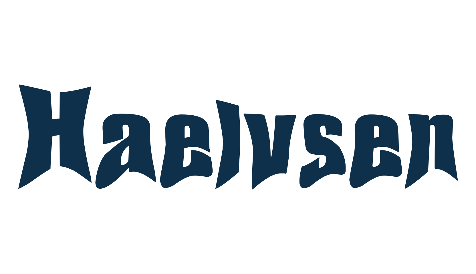 Haelvsen, fancy distorted decorative font preview