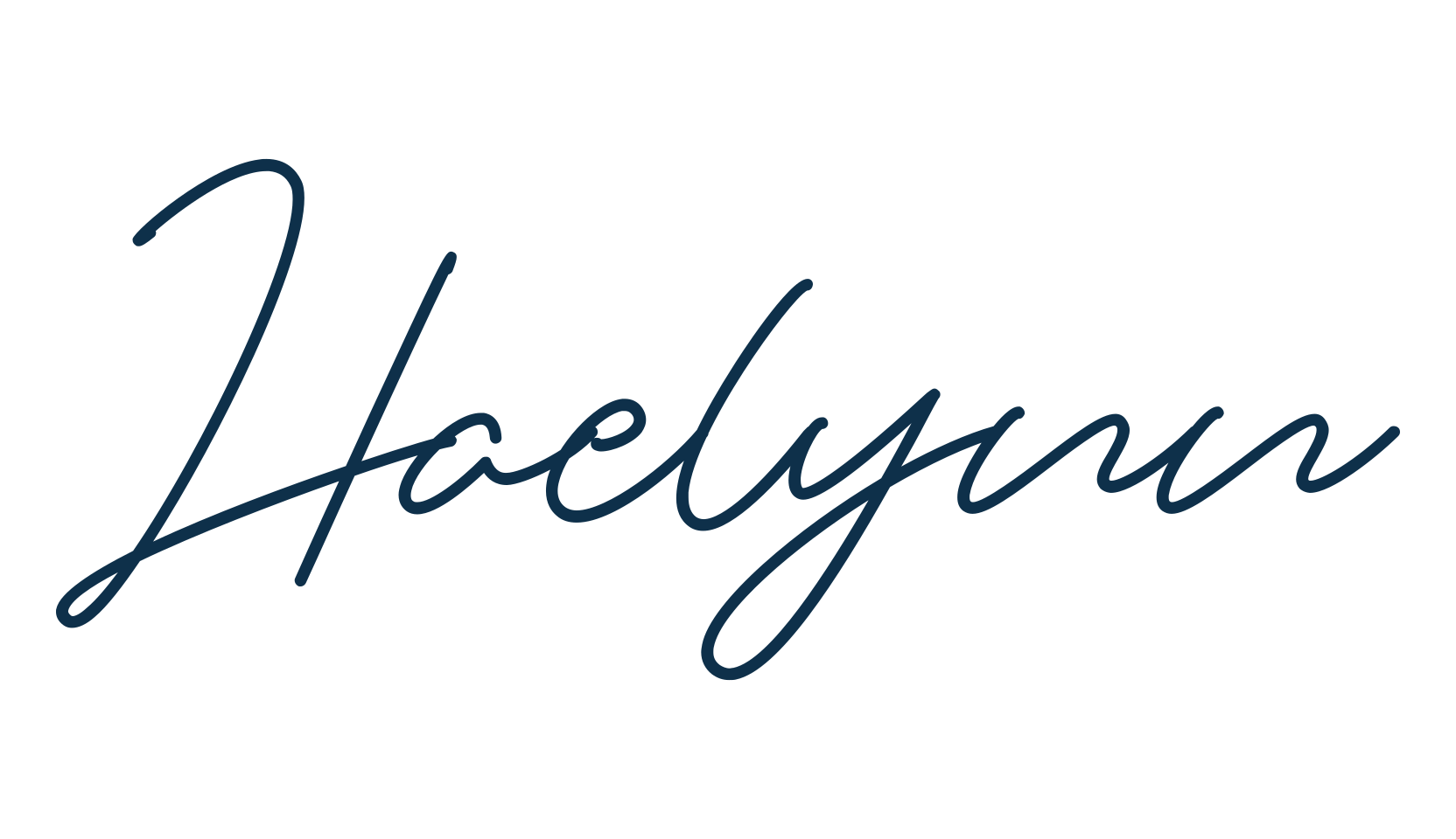 Haelynn, handwriting font preview