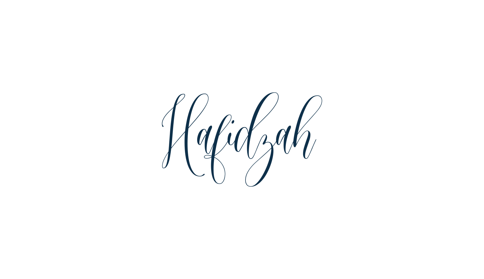 Hafidzah, script calligraphy fancy decorative font preview