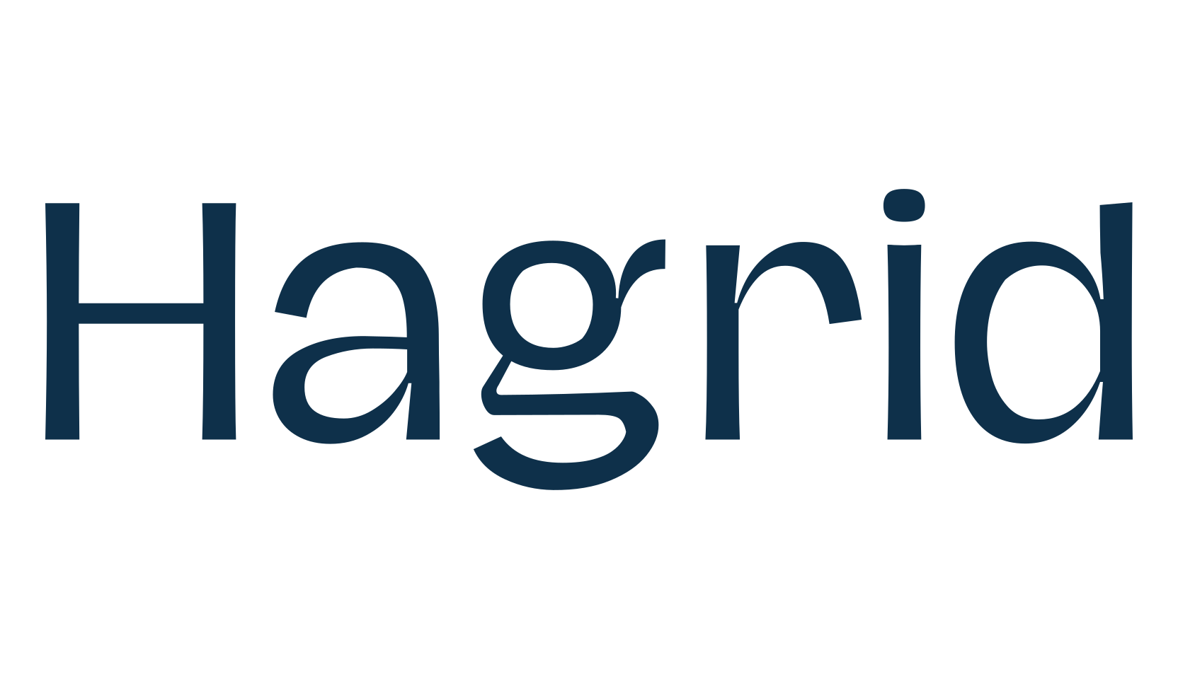 Hagrid, basic sans serif font preview
