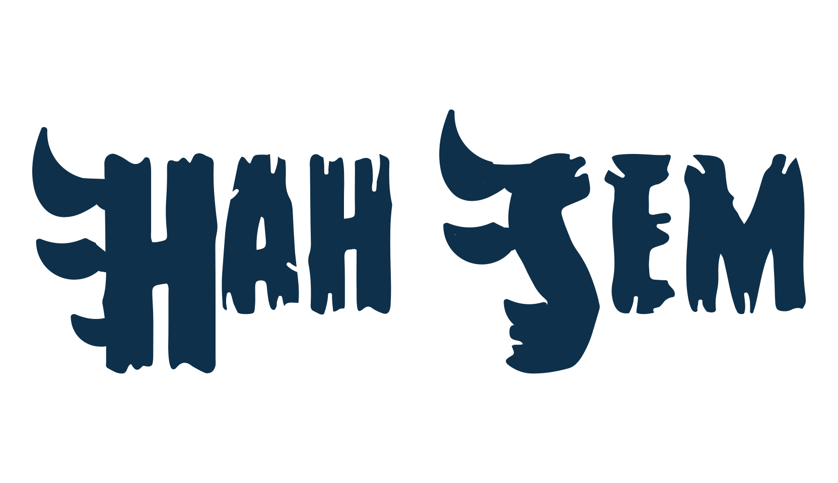 Hah Sem, fancy eroded decorative font preview