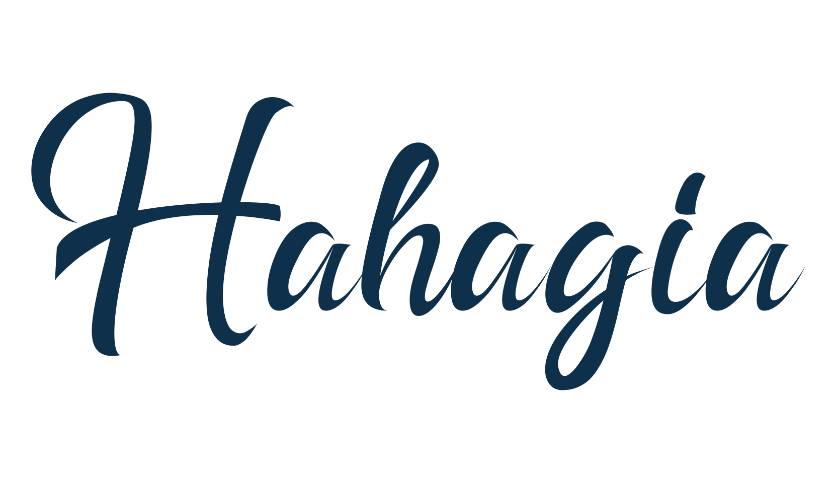 Hahagia, handwriting font preview