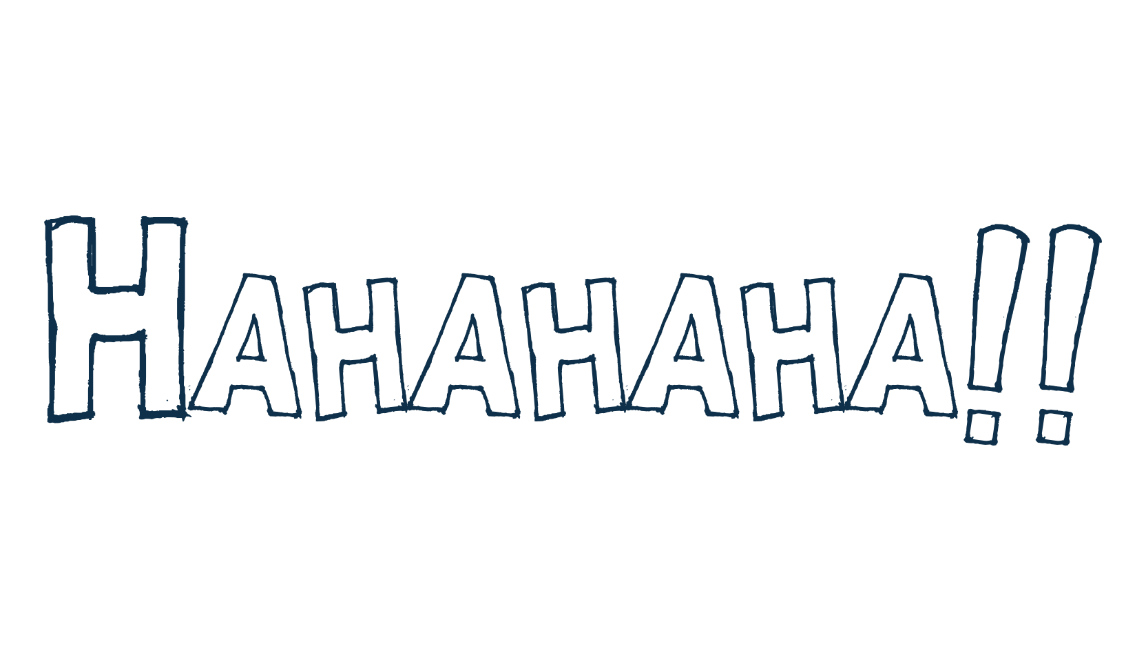 Hahahaha!!, fancy cartoon decorative font preview